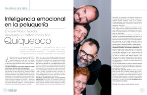 2016 REVISTA COIFFEUR peluqueria quiquepop alicante INTELIGENCIA EMOCIONAL EN LA PELUQUERIA