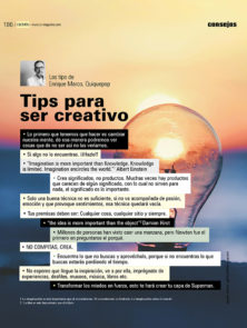 2020-REVISTA-CCMAG - QUIQUEPOP - CONSEJOS - CREATIVIDAD